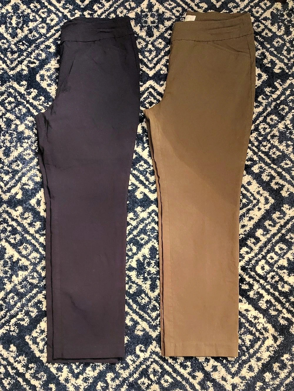 Talbots Straight-Leg Pants 2-Pack Brown & Black Size 14P